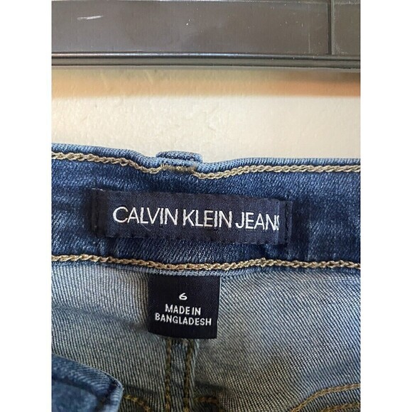 Calvin Klein Jeans Denim Shorts High Rise Sz.6 - Picture 3 of 7